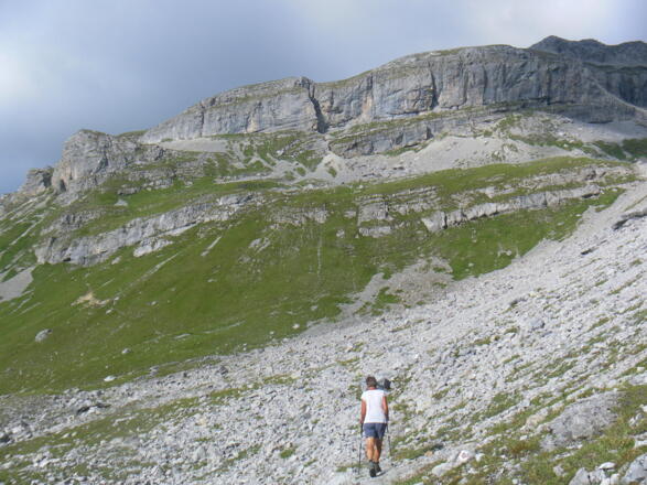 Abstieg vom Kalbenjoch zur Kugelwand