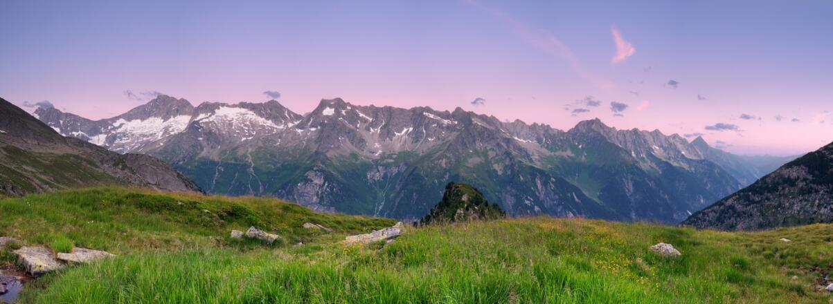Blick auf den Floitenkamm