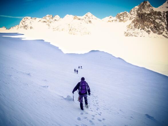 Vom Rinnennieder runter auf den Lisener Ferner