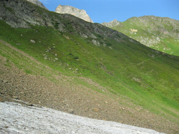 Links Richtung Kleegrubenscharte