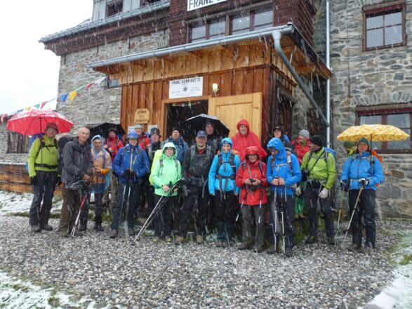 An der Franz Senn Hütte.