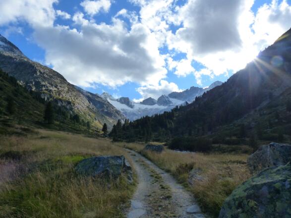 Zustieg durch das Krimmler Tauerntal.