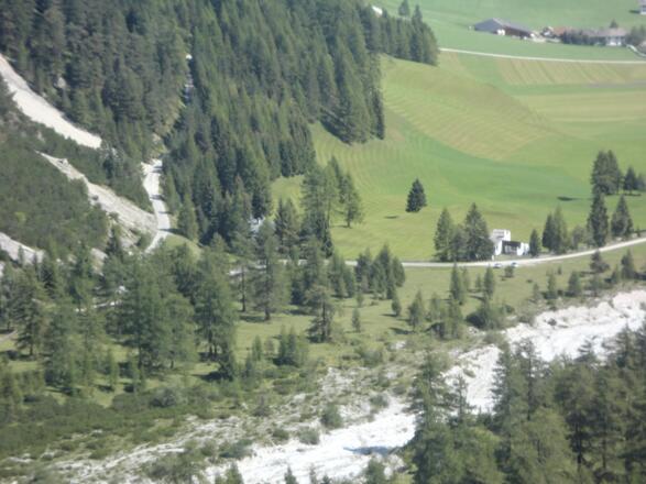 Blick auf den Murgang