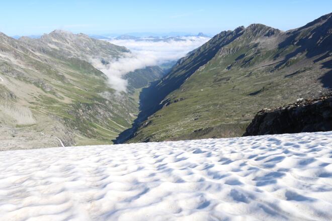 Habachtal vom Gletscher aus gesehen