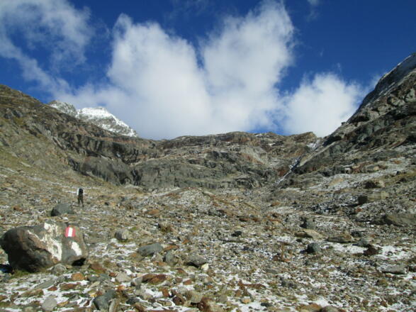 Auf dem Weg zum Gletscherschliff