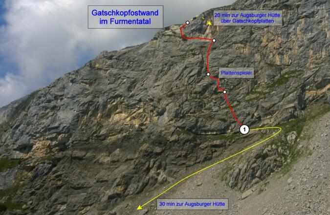 Gatschkopfostwand im Furmentatal: Plattenspieler