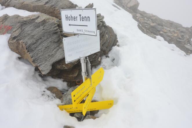 Der Übergang am Kempsenkopf - von da an geht&#039;s bergab!