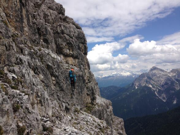 Seilversichterter Abstieg
