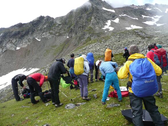 Vor dem Äusseren Schwarzjoch.