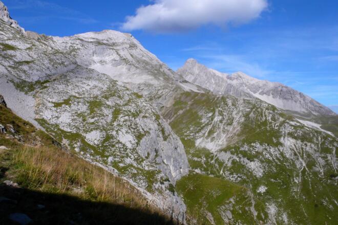 Blick von der Hütte Richtung Hummelleiter