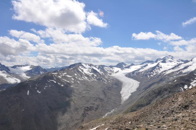 Mittlere Guslarspitze Blick nach Südwest
