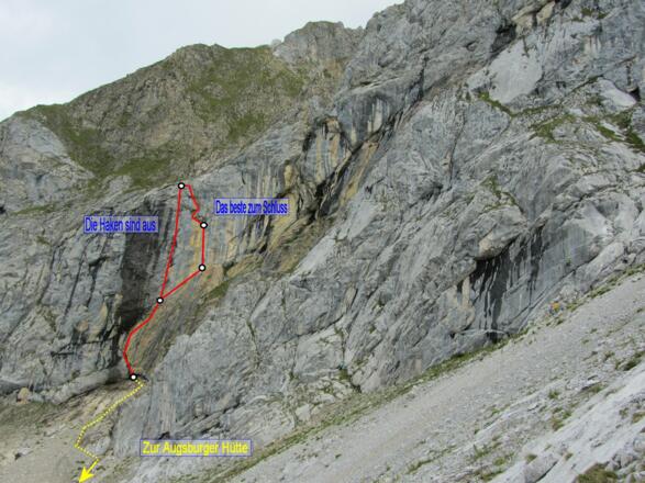 Gatschkopf, Darmstädter Sektor