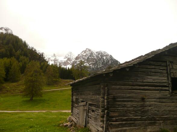 An der Westseite des Rauchkofels