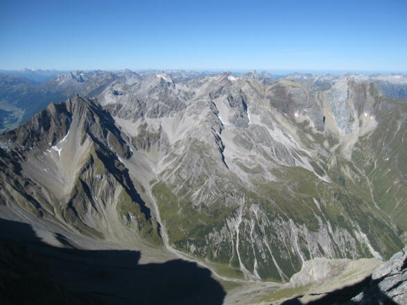Gipfelpanorama von der Parseier