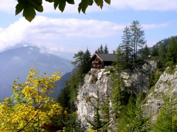 Wieder bei der Dolomitenhütte 1620m