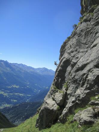 Abseilen im Sektor Furmentatal
