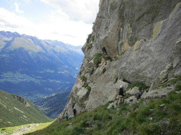 Klettern im Sektor Furmentatal