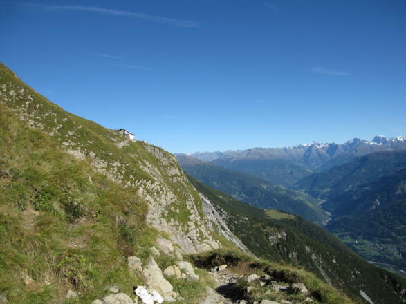 Blick zur Augsburger Hütte