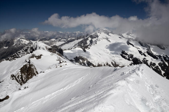 Mitte links der Autor mit Blick auf den Großvenediger