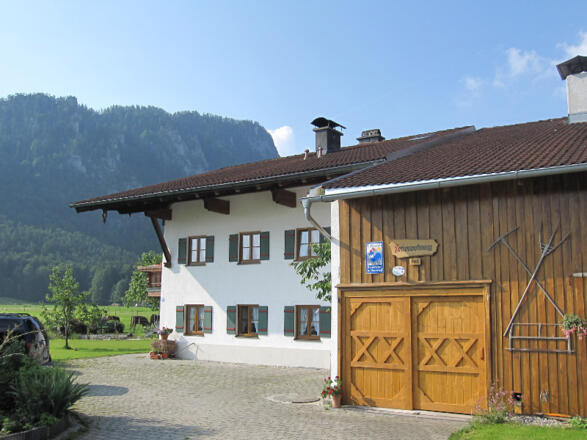 Seitenansicht vom Bauernhof