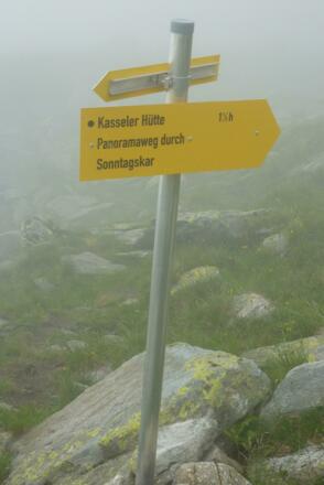 Abzweigung zur Edelhütte