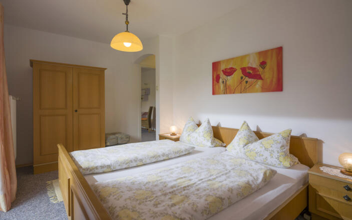 Schlafzimmer in der Ferienwohnung