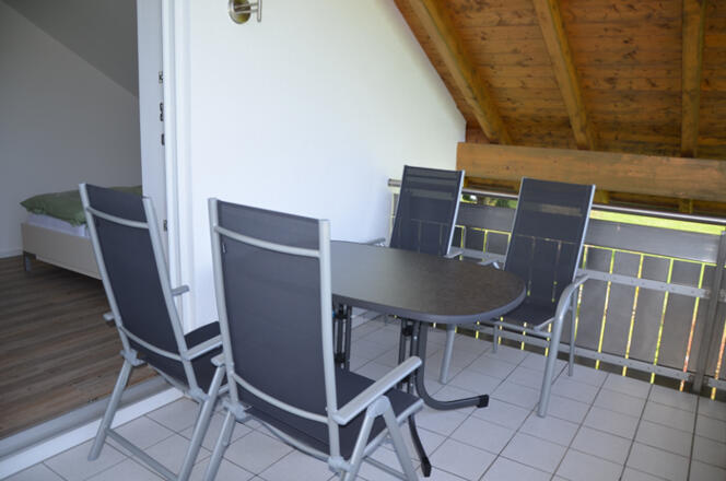Sitzmöglichkeit auf dem Balkon