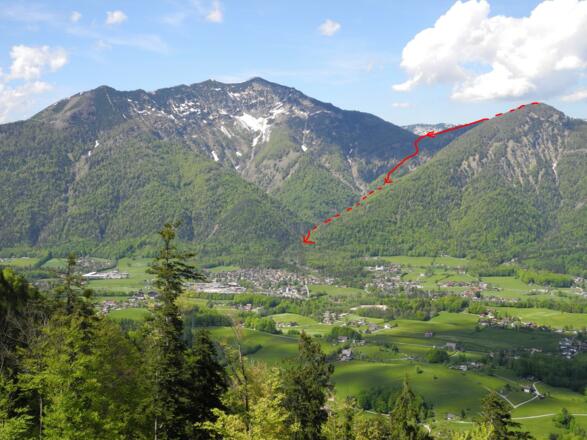 Gspranggupf mit Abstiegsroute