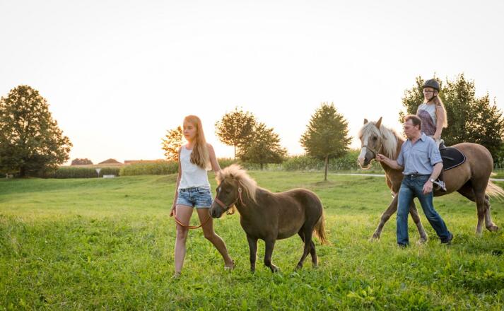 Ausritt mit den Pferden