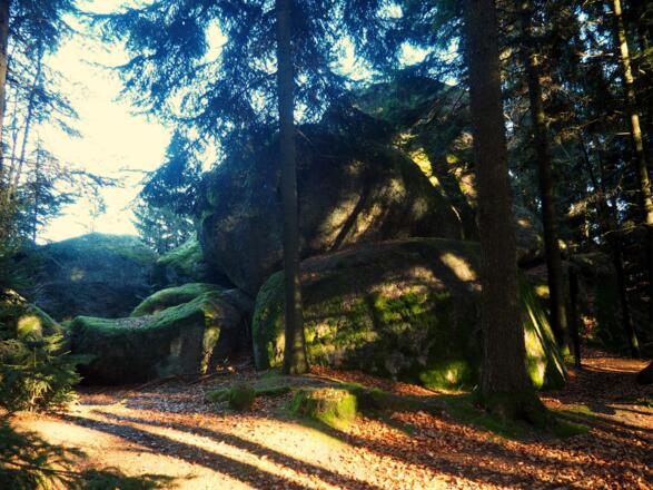 Felsformation &quot;Zigeunermauer&quot; 744m