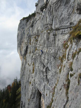 die Wand von einer anderen Tour aus fotografiert