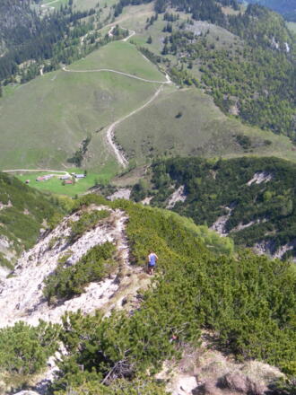 Steilpassage am Ostrücken