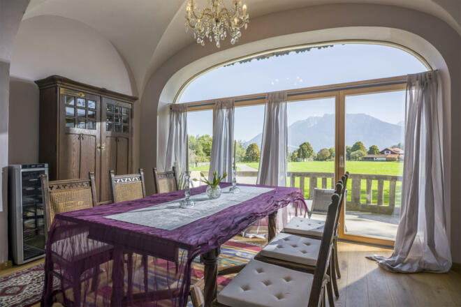 Essbereich in der Ferienwohnung Villa Stigloh