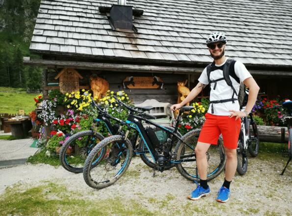 Rossalm Gosau mit dem E-Bike