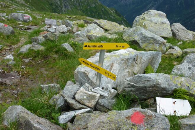 Abstieg zur Grüne Wand Hütte