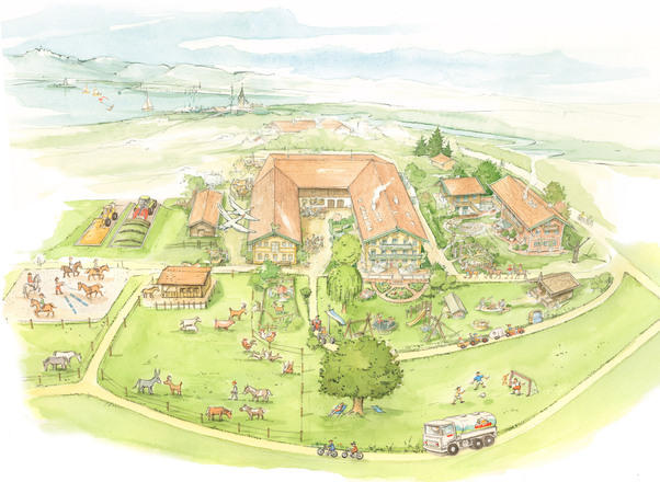 Moierhof Lageplan, Bauernhofulruab, Familienurlaub