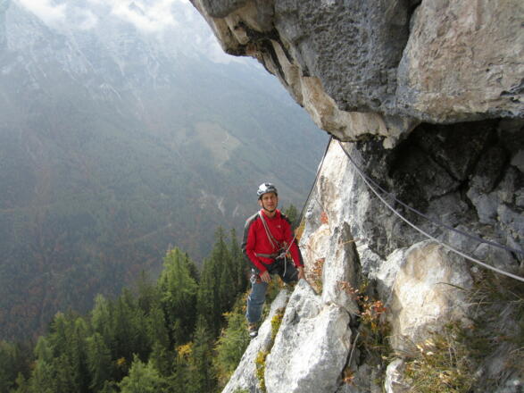 kurz vor dem Stand der 3. Seillänge