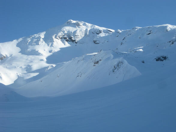 Hintere Großwandspitze wird im Linksbogen erstiegen