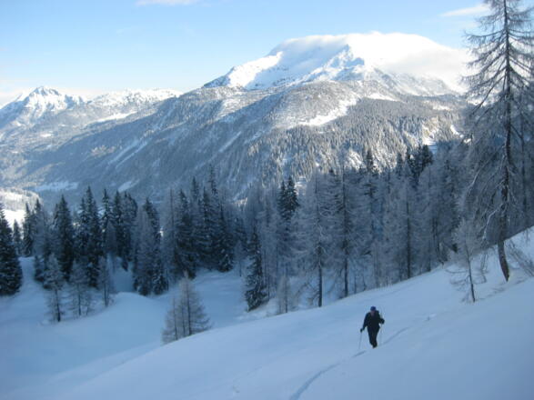 erste Hänge nach der Gnadenalm