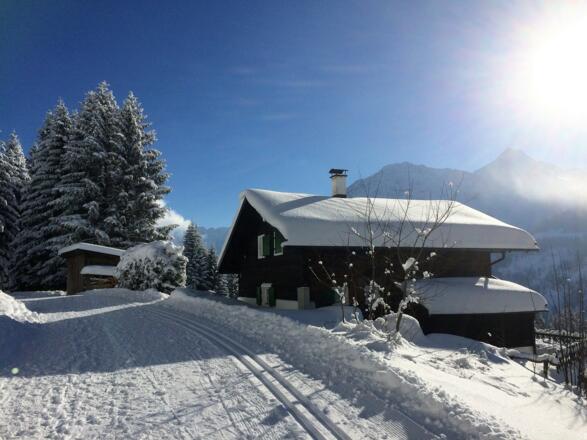 Winterwandern entlang der Panoramaloipe