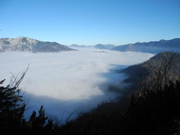 Blick vom Gipfel nach Norden im Herbst