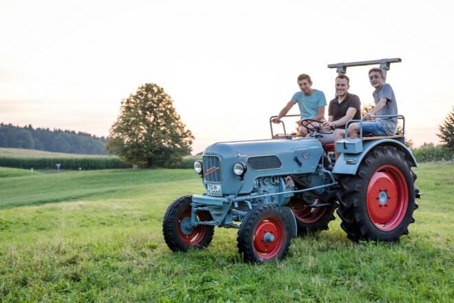 Eine Fahrt mit dem Traktor