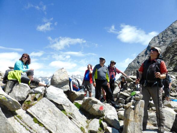 Rast an der Lapenscharte