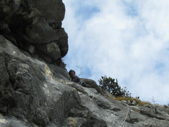 in der 5. Seillänge