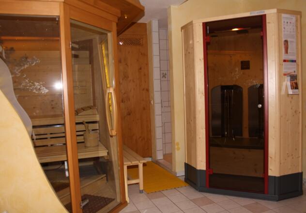 Infrarotkabine im Saunabereich