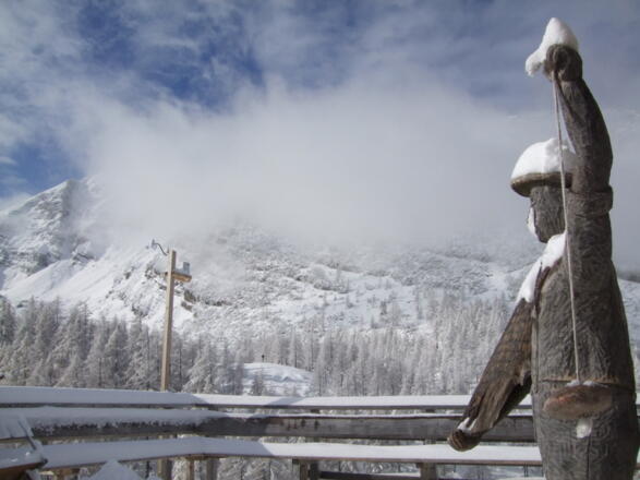 Wetterprohet auf der Terasse