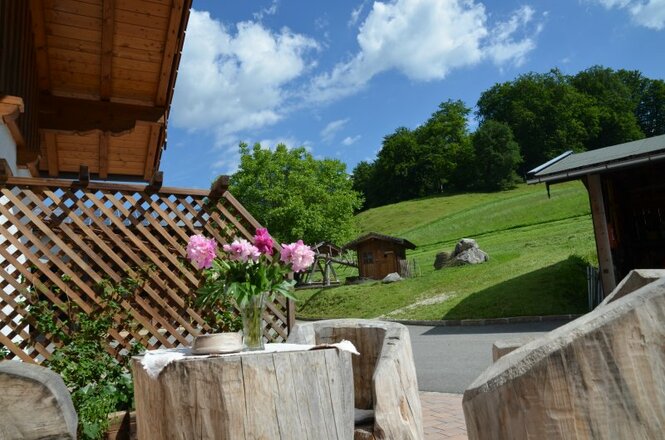 Im Garten unseres Bauernhofes