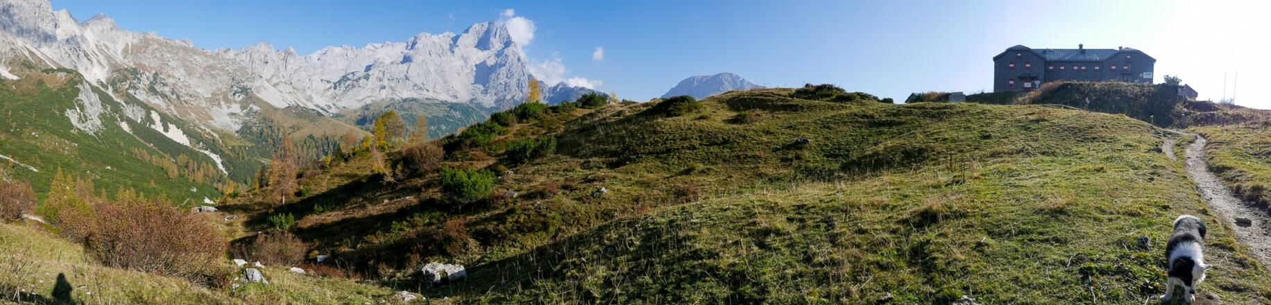 Panorama von der Hofpürglhütte