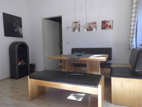 Essbereich Ferienwohnung Birk