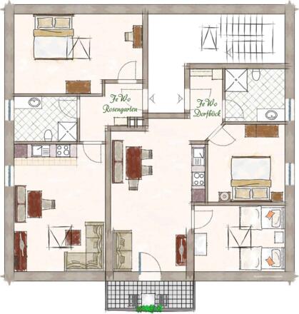Grundriss Ferienwohnungen